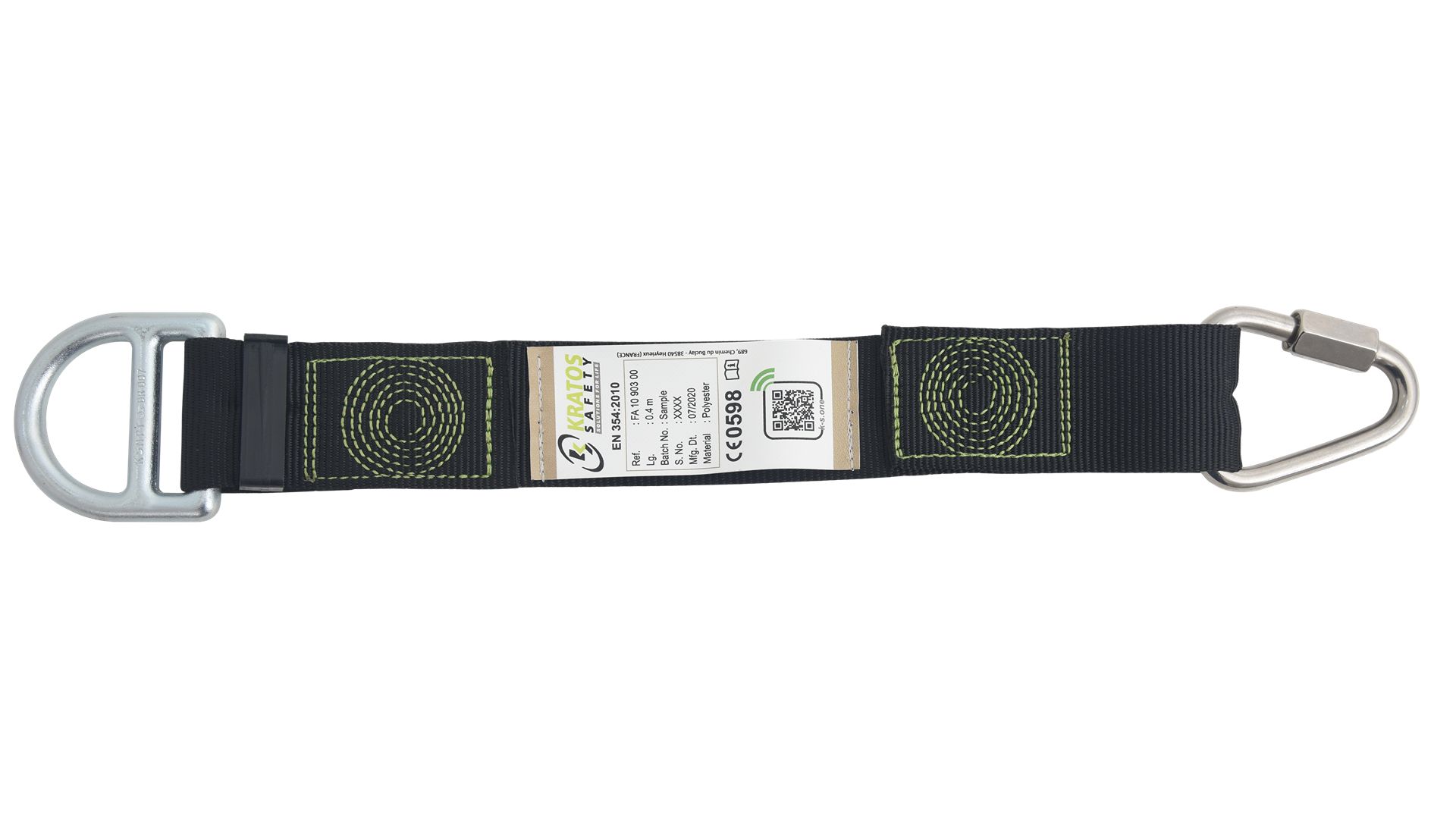 KRATOS SAFETY FA1090300 Removable Extension Band, 140kg Max, Universal