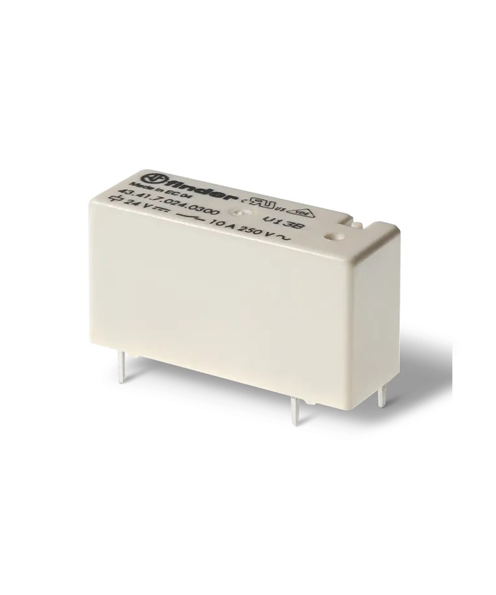 Finder PCB Mount Power Relay, 9V Coil, 10A Switching Current, SPDT
