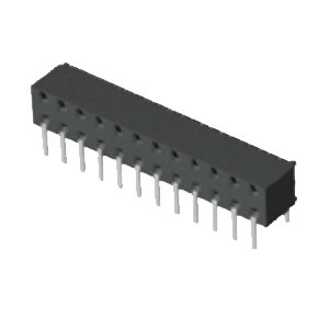 Samtec MMS Series Straight Through Hole Mount PCB Socket, 24-Contact, 2-Row, 2mm Pitch, Solder Termination