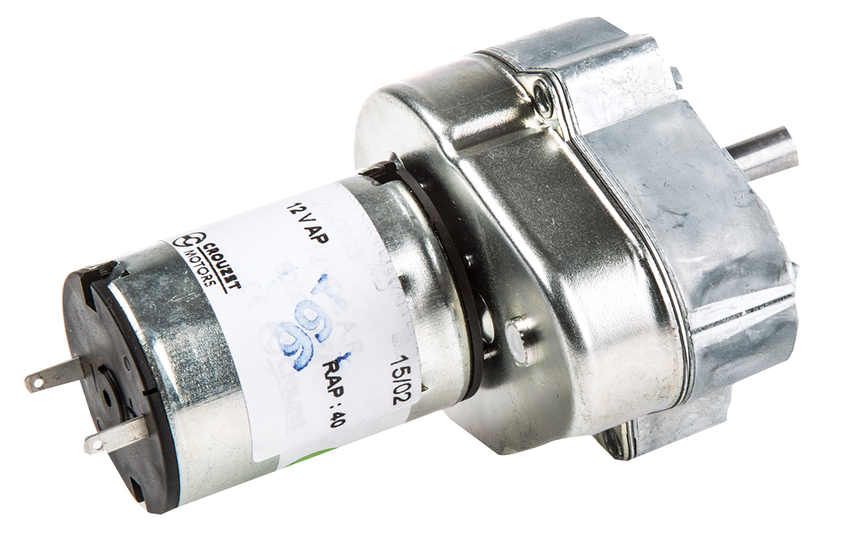 Crouzet Brushed Geared DC Geared Motor, 3 W, 12 V dc, 2 Nm, 108 rpm, 6mm Shaft Diameter