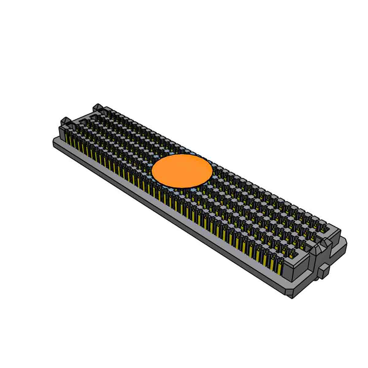 Samtec ASP Series Vertical Surface Mount PCB Socket, 400-Contact, 10-Row, 1.27mm Pitch, Solder Termination