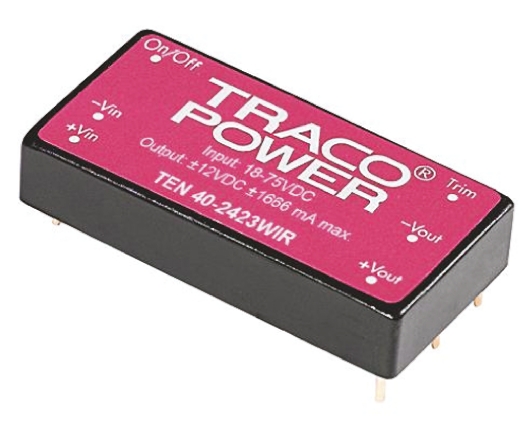 TRACOPOWER TEN 40WIR DC-DC Converter, 3.3V dc/ 10A Output, 9 → 36 V dc Input, 40W, Through Hole, +85°C Max Temp