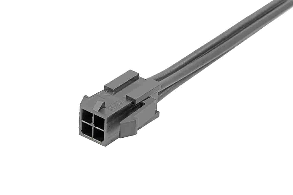 Molex 4 Way Male Micro-Fit 3.0 Unterminated Wire to Board Cable, 300mm
