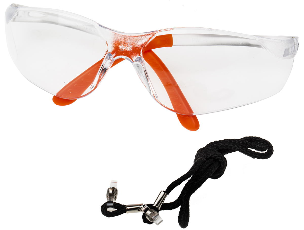 Portwest Anti-Mist Safety Glasses, Clear Polycarbonate Lens