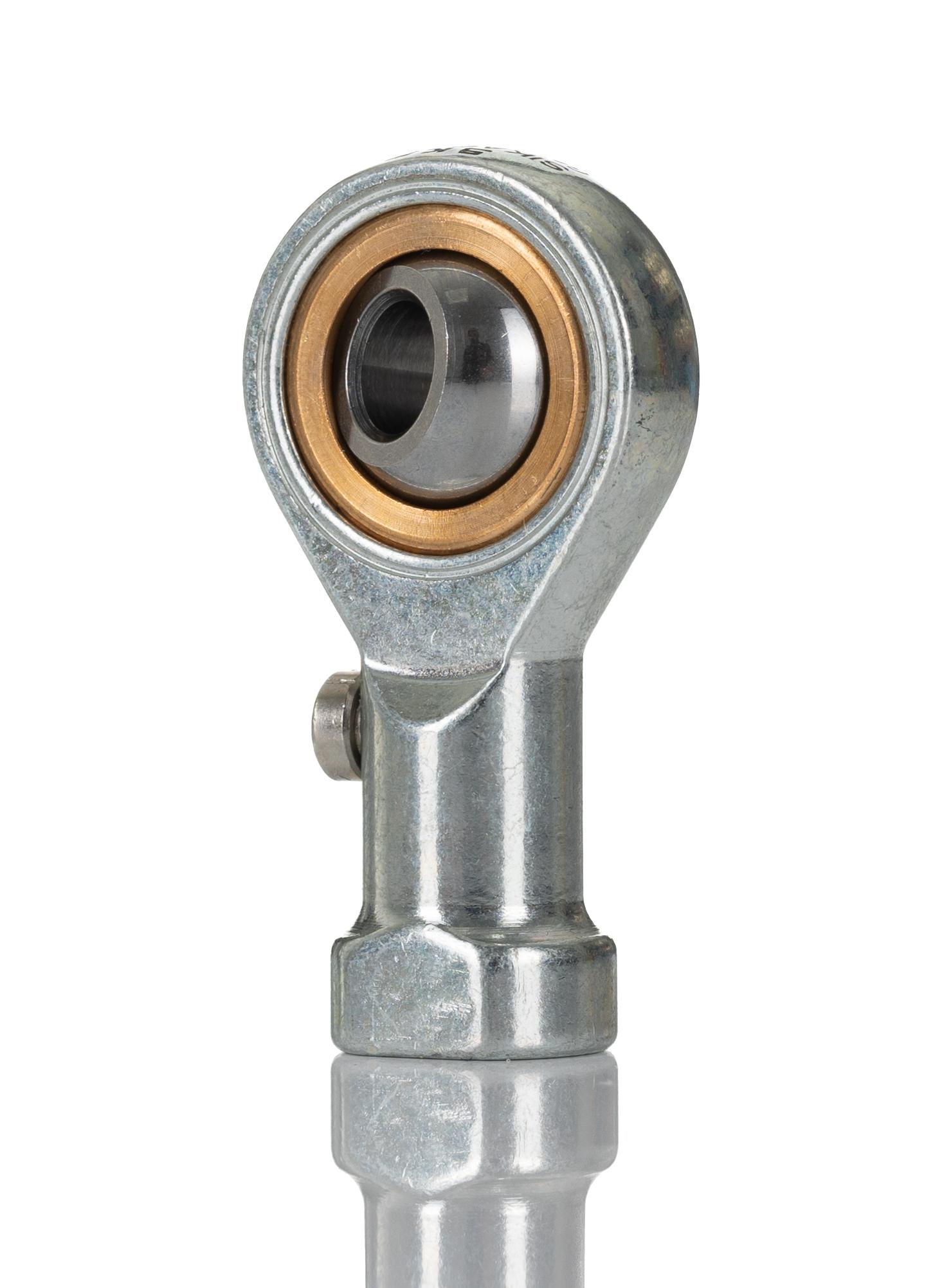 SKF SIKAC M6 Female Steel Rod End, 6mm Bore, 21mm Long, Metric Thread Standard, Female Connection Gender