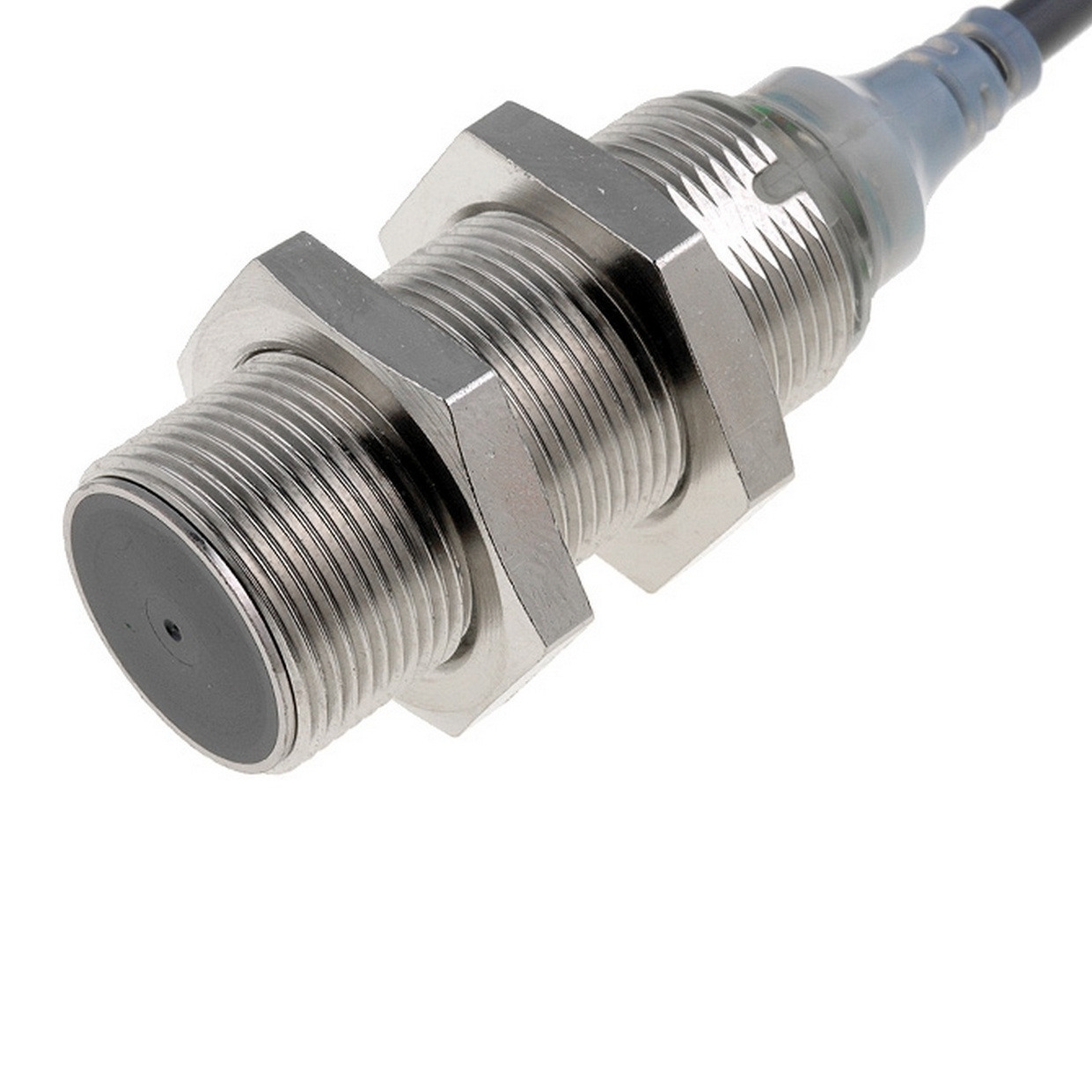 Omron Inductive Threaded Barrel Proximity Sensor, M18, 8 mm Detection, PNP NO, 12 → 24 V dc