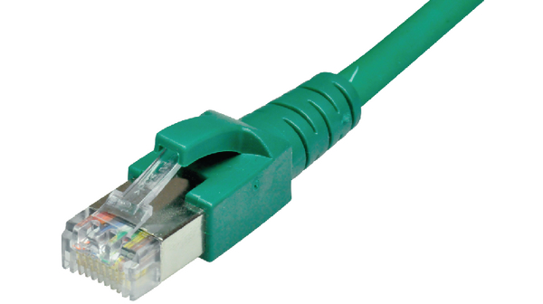 Dätwyler Cables6535, 2m Cat6a, Green RJ45 to RJ45, S/FTP, Terminated