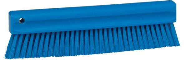 Vikan Broom, Blue With Polyester, Polypropylene, Stainless Steel Bristles for  for General Purpose