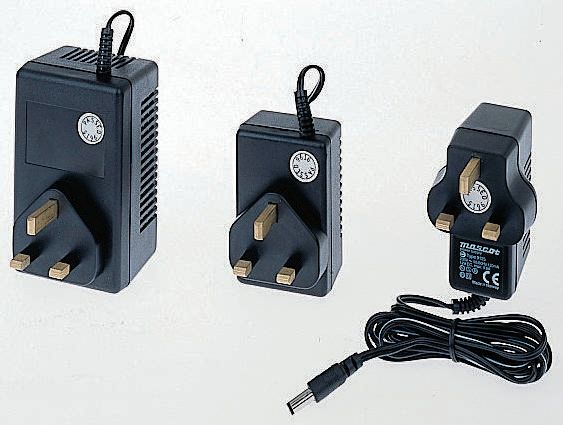 Mascot 7.2W Plug-In AC/DC Adapter 9V dc Output, 800mA Output