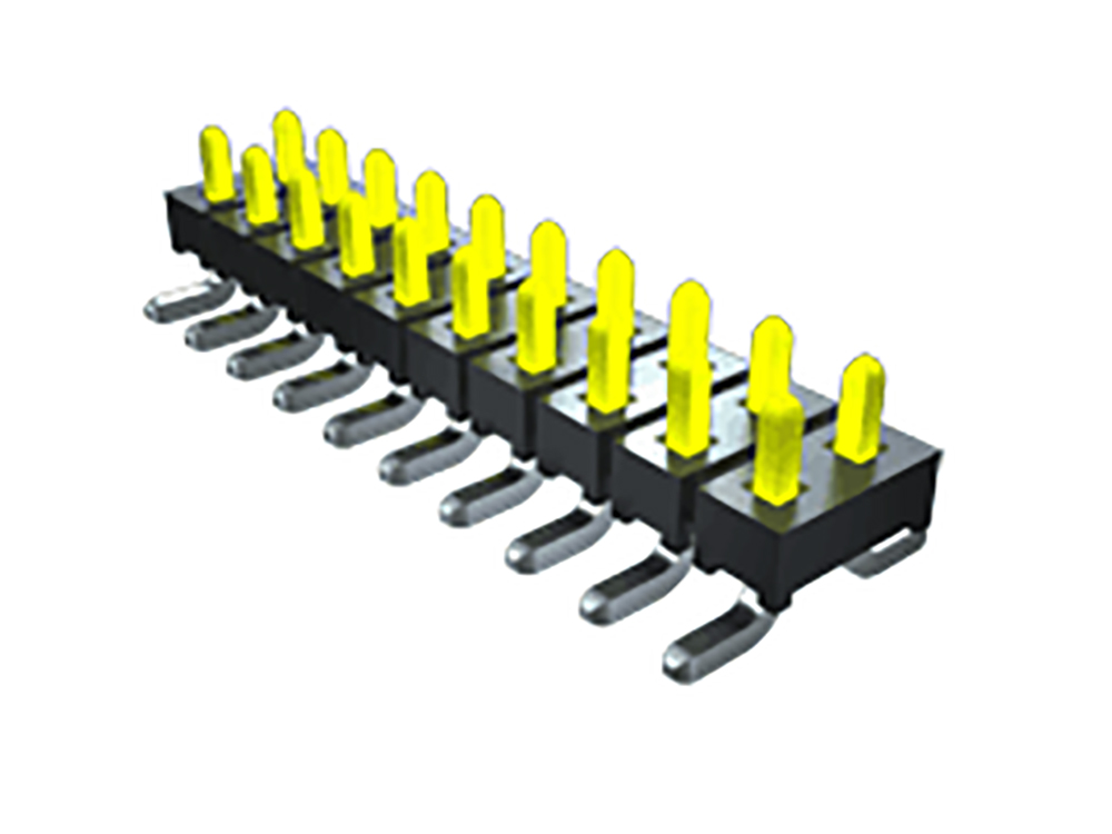 Samtec TMM Series Straight Surface Pin Header, 3 Contact(s), 2 mm Pitch, 1 Row, Unshrouded