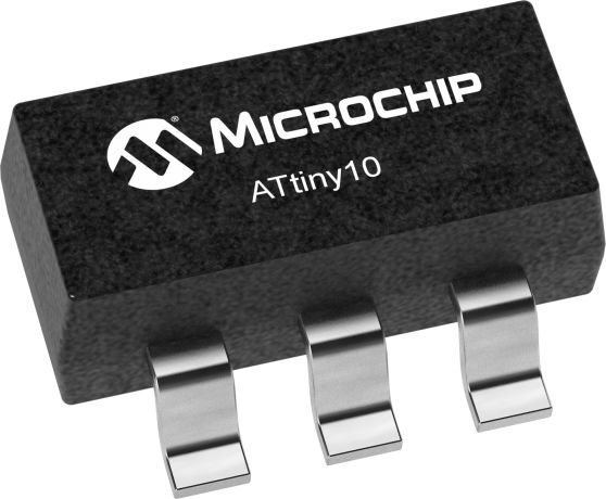 Microchip ATTINY10-TSHR, 8 bit 8 Bit MCU, ATTINY10 Microcontroller, 12 MHz, 1kB EEPROM, 6-Pin SOT-23