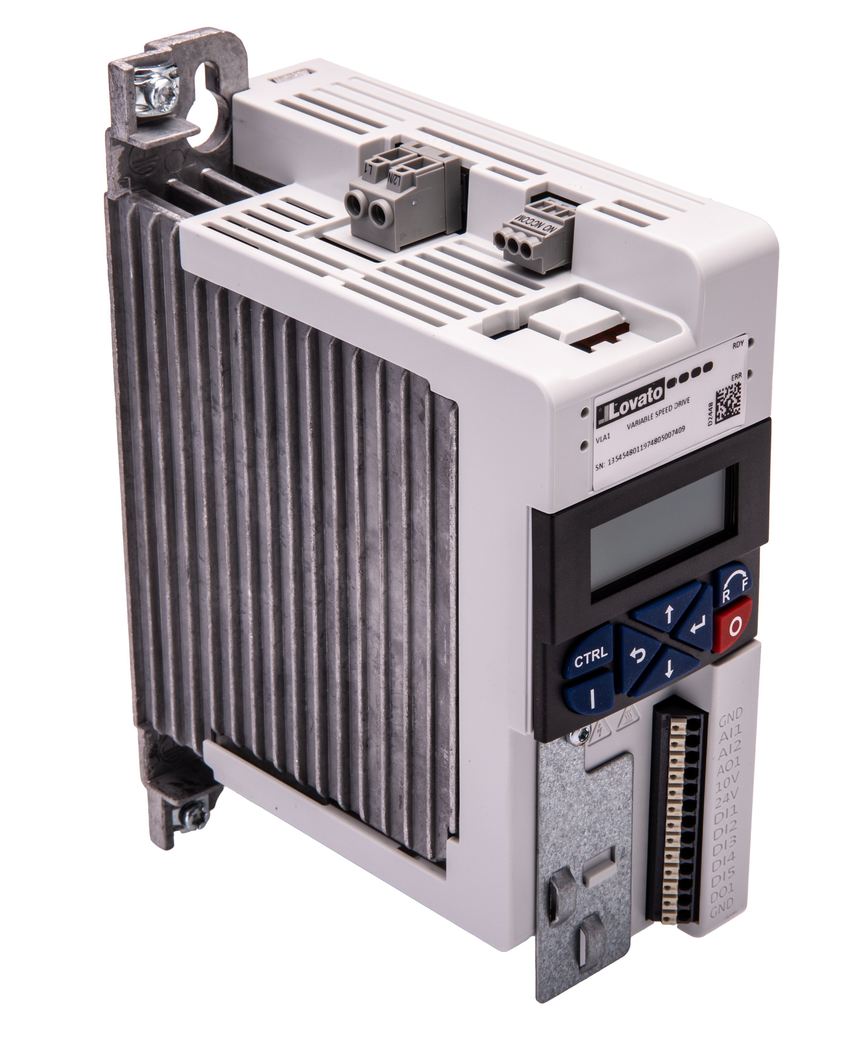 Lovato Variable Speed Drive, 0.25 kW, 1 Phase, 240 V, 1.7 A, VLA1 Series