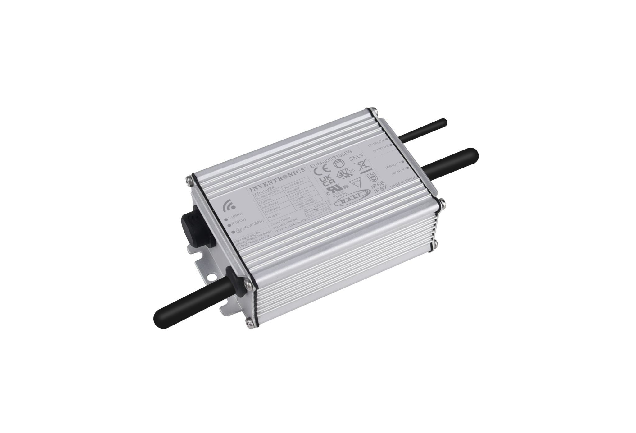 Inventronics LED Driver, 54V Output, 30W Output, 700mA Output, Constant Current Dimmable
