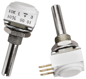 Vishay P11L 50kΩ Rotary Potentiometer 1-Gang Panel Mount, P11L1V0FLSY00503KA