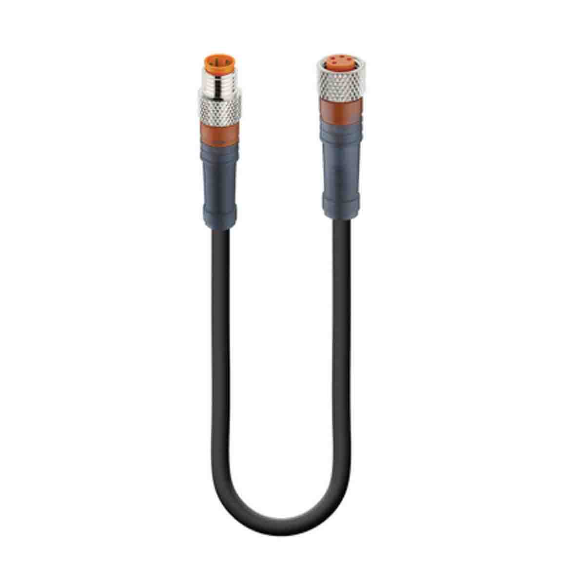 Lumberg Automation Male 4 way M8 to Female 4 way M8 Sensor Actuator Cable