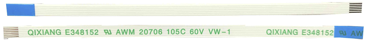 RS PRO FFC Ribbon Cable, 6-Way, 0.5mm Pitch, 50mm Length