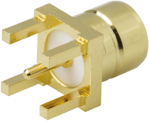 Amphenol RF, Jack Through Hole SMB Connector, 75Ω, Solder Termination, Straight Body