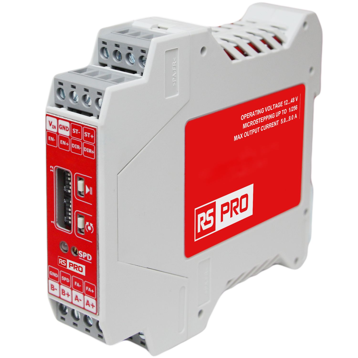 RS PRO 48 W Stepper Motor Controller, 12/48 V, 3 Phase, 8.8 A, Speed Controller, Positioning Function