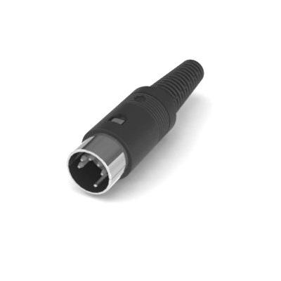 RS PRO 5 Pole 13.5 mm Din, DIN 45326, 1A, 100V ac IP40, Bayonet, Male, Cable Mount