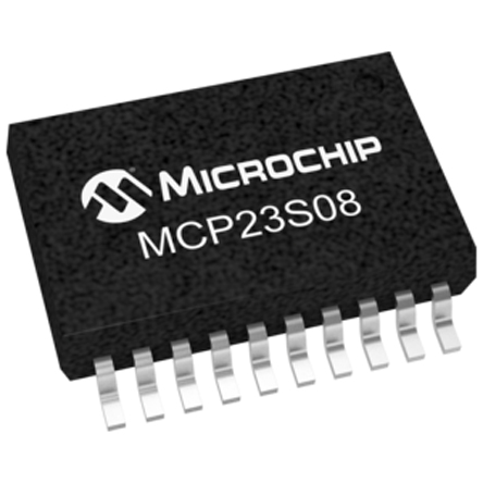 Microchip 8-Channel I/O Expander SPI 20-Pin SSOP, MCP23S08-E/SS