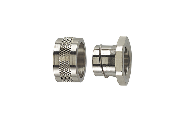 HellermannTyton Connector, Conduit Fitting, 50mm Nominal Size, Nickel Plated Brass, Metal IP40 rating