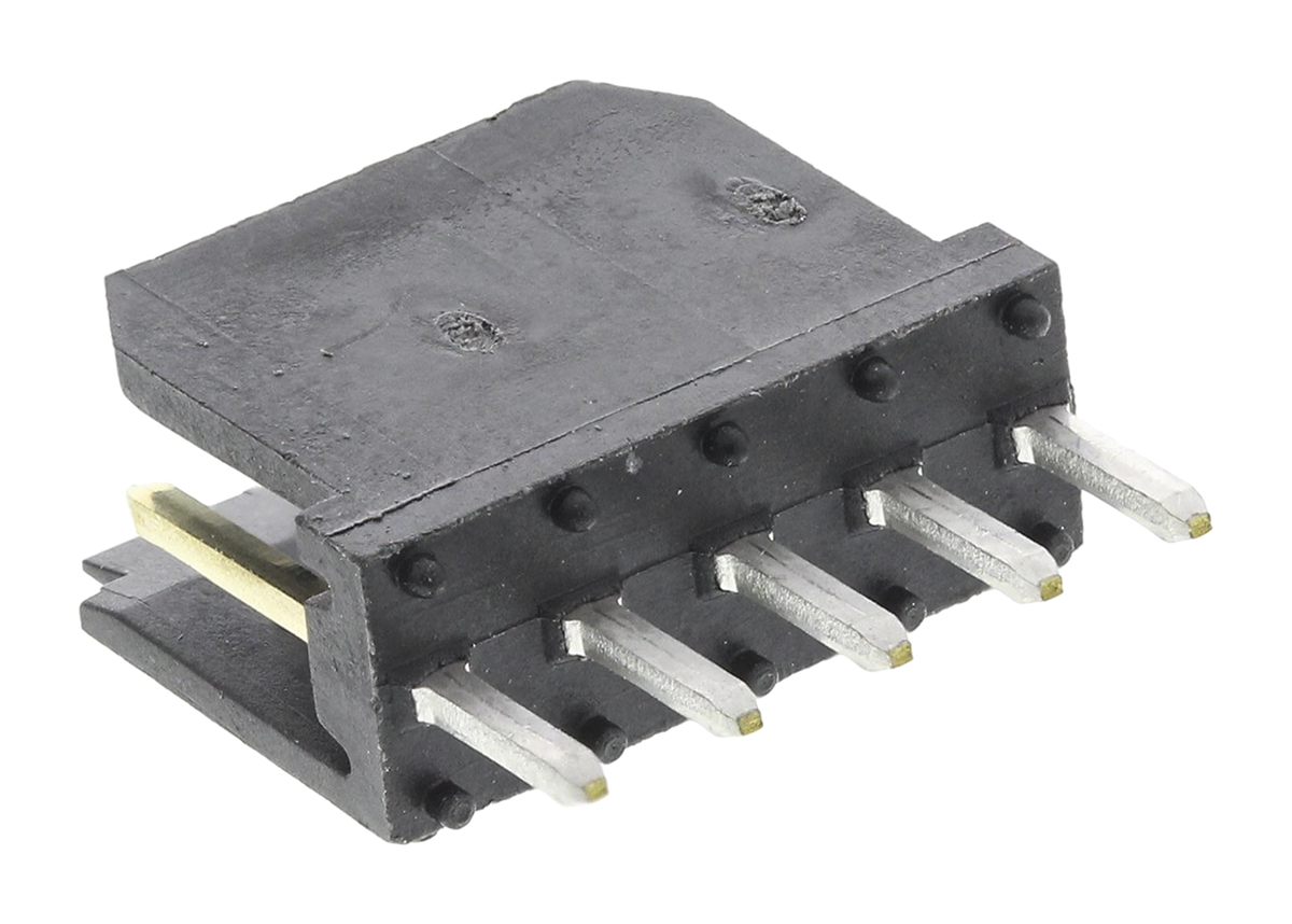Amphenol Communications Solutions Dubox Series Straight Through Hole PCB Header, 5 Contact(s), 2.54 mm Pitch, 1 Row,