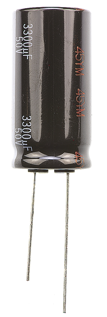 Panasonic 3300μF Aluminium Electrolytic Capacitor 50V dc, Radial, Through Hole - EEUHD1H332