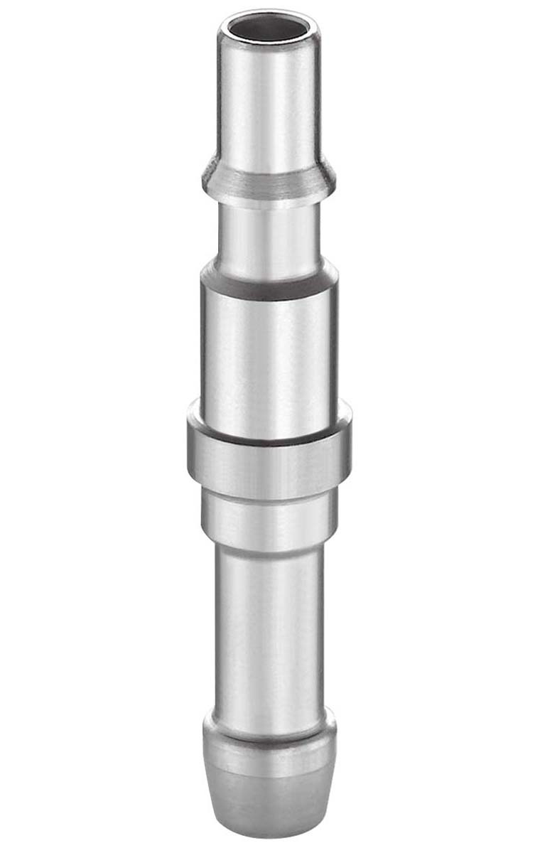 PREVOST Treated Steel Plug for Pneumatic Quick Connect Coupling, 6mm Hose Barb