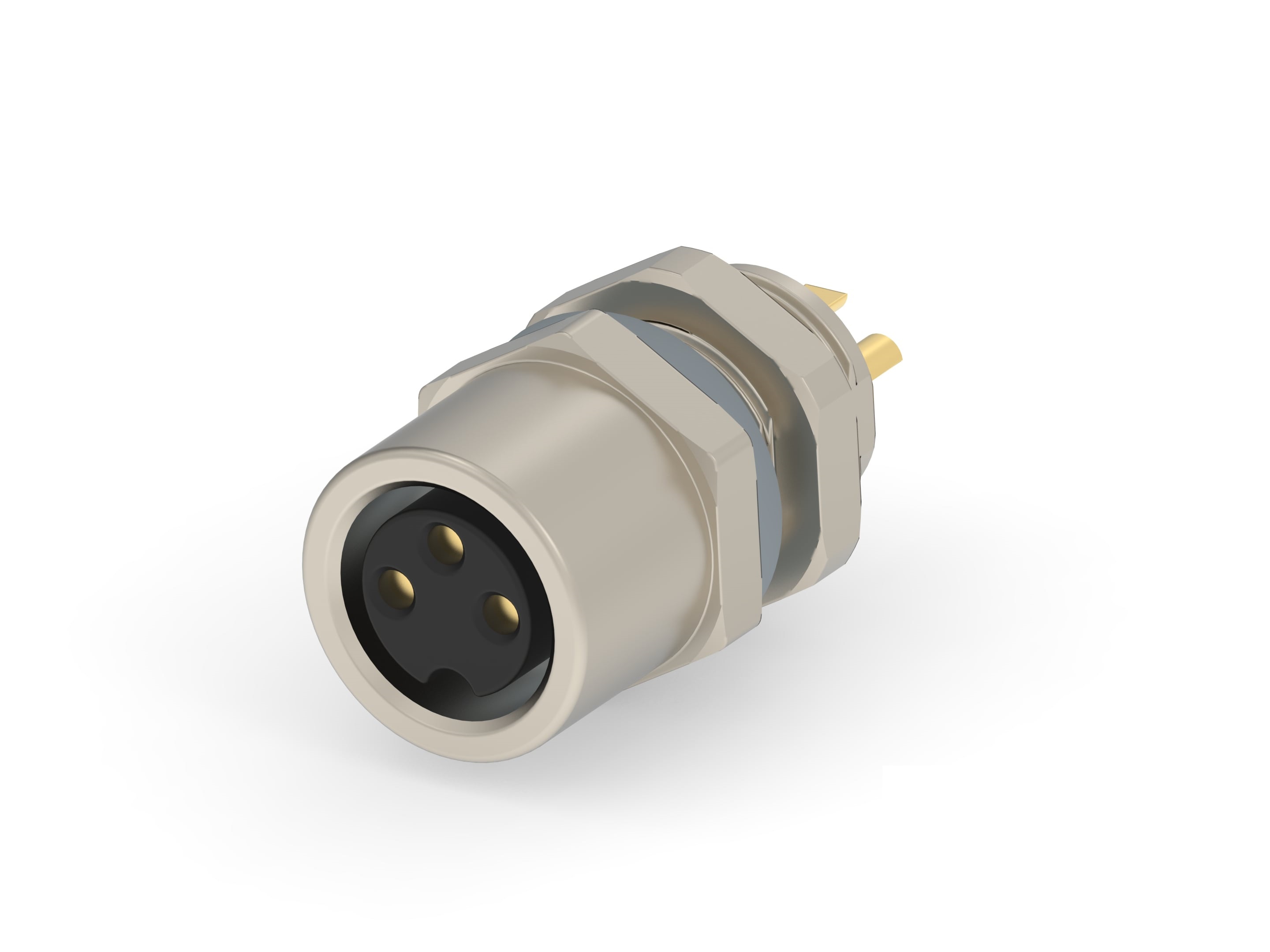 TE Connectivity Circular Connector, 3 Contacts, Front, M8 Connector, Socket, Female, IP67, M8 Connector Series