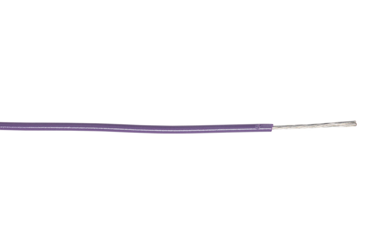 AXINDUS KY Series Purple 0.6 mm² Hook Up Wire, 20 AWG, 19 x 0.2 mm, 200m, PVC Insulation, KY3006VI