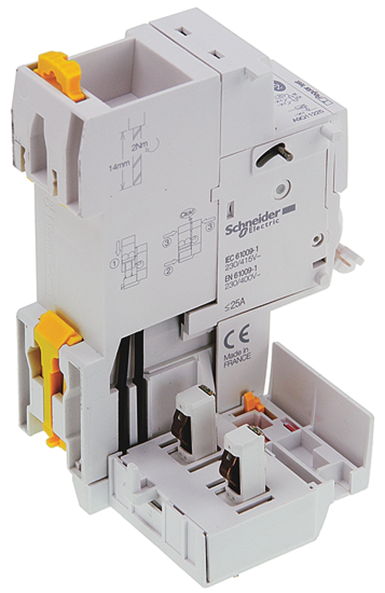 Schneider Electric iC60 RCD, 25A, 2 Pole, 30mA, Type AC, 230 → 240V ac