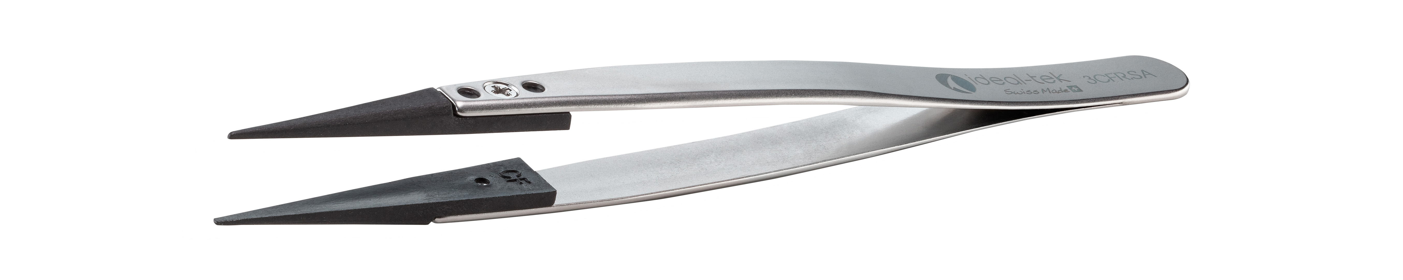 ideal-tek 130 mm, PA66/CF30 (Tip), Stainless Steel (Body), ESD Tweezers