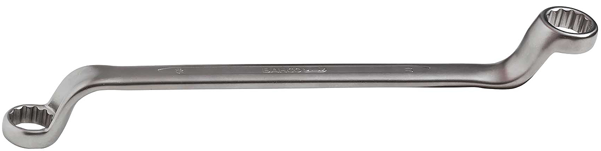 Bahco Offset Ring Spanner, 24mm, Metric, Double Ended, 326 mm Overall