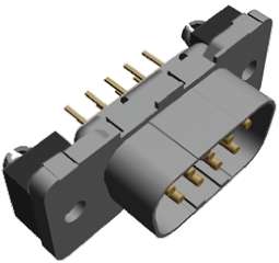 TE Connectivity Amplimite HDP-20 9 Way Through Hole D-sub Connector Plug, 2.74mm Pitch, with Boardlocks, M3 Threaded