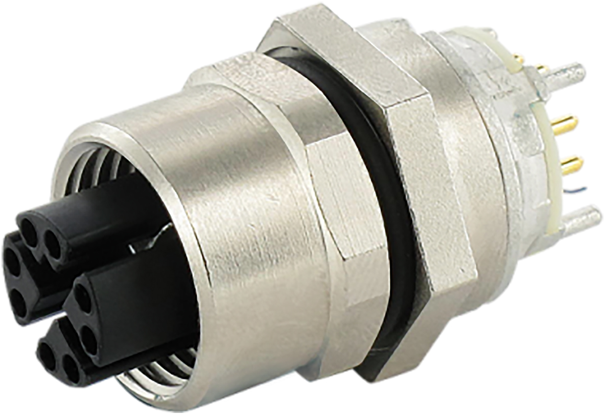 Murrelektronik Limited Circular Connector, 8 Contacts, Rear, M12 Connector, Socket, Female, IP67, 7000 Series