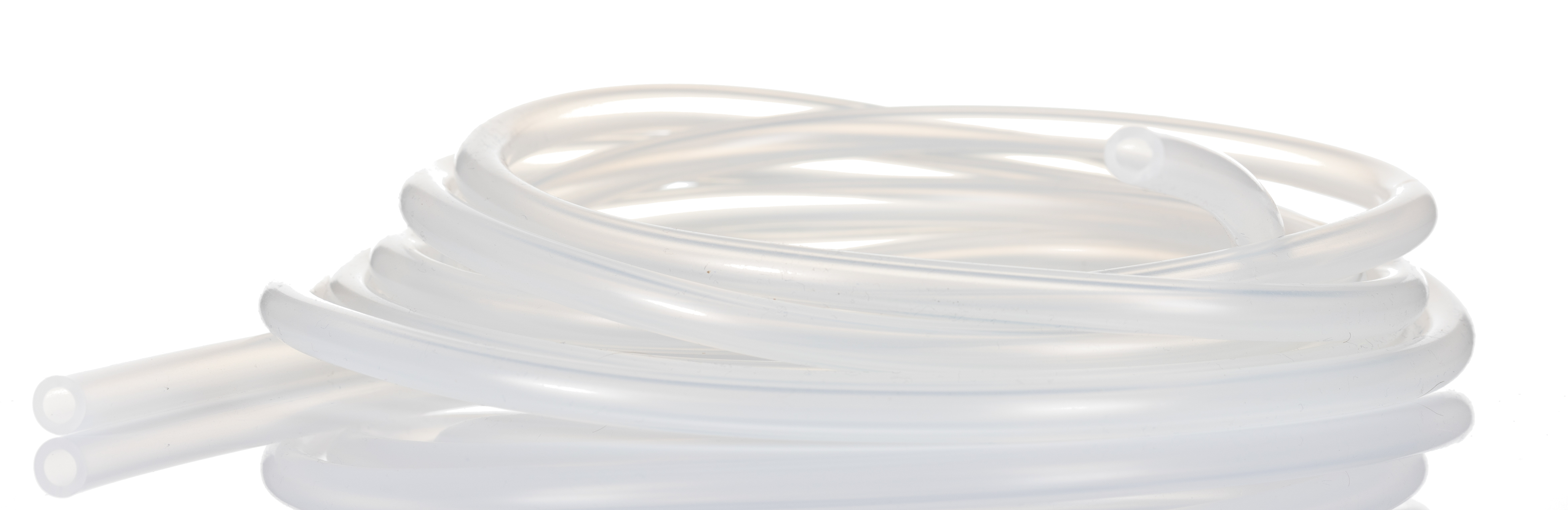 RS PRO PVC, Flexible Tube, 3mm ID, 6mm OD, Clear, 25m