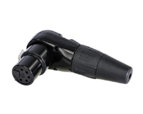 Re-An Products Cable Mount XLR Connectors, Right Angle, Female, 5 Way