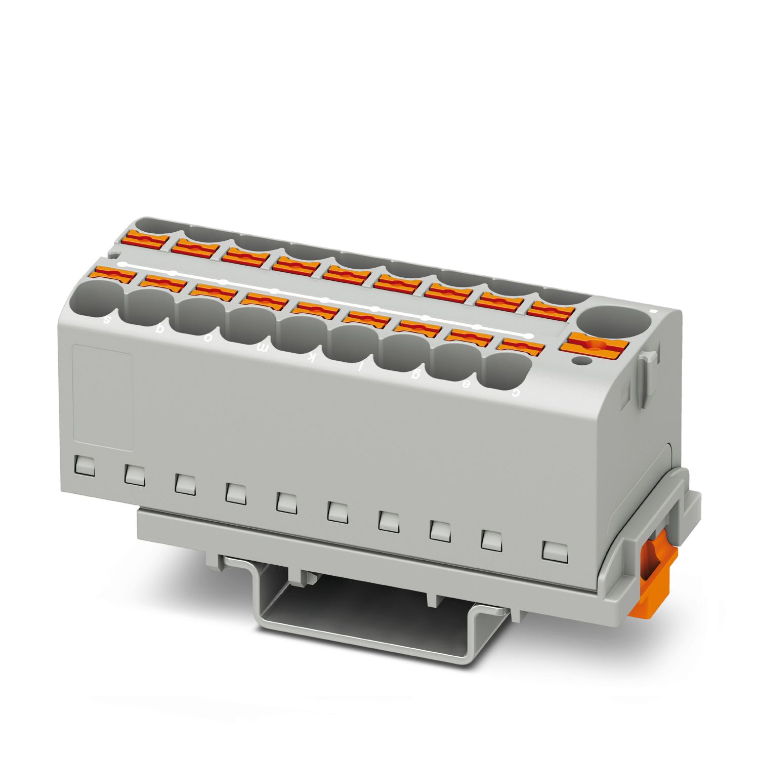 Phoenix Contact Distribution Block, 19 Way, 0.2 → 6mm², 32A, 800 V, Grey