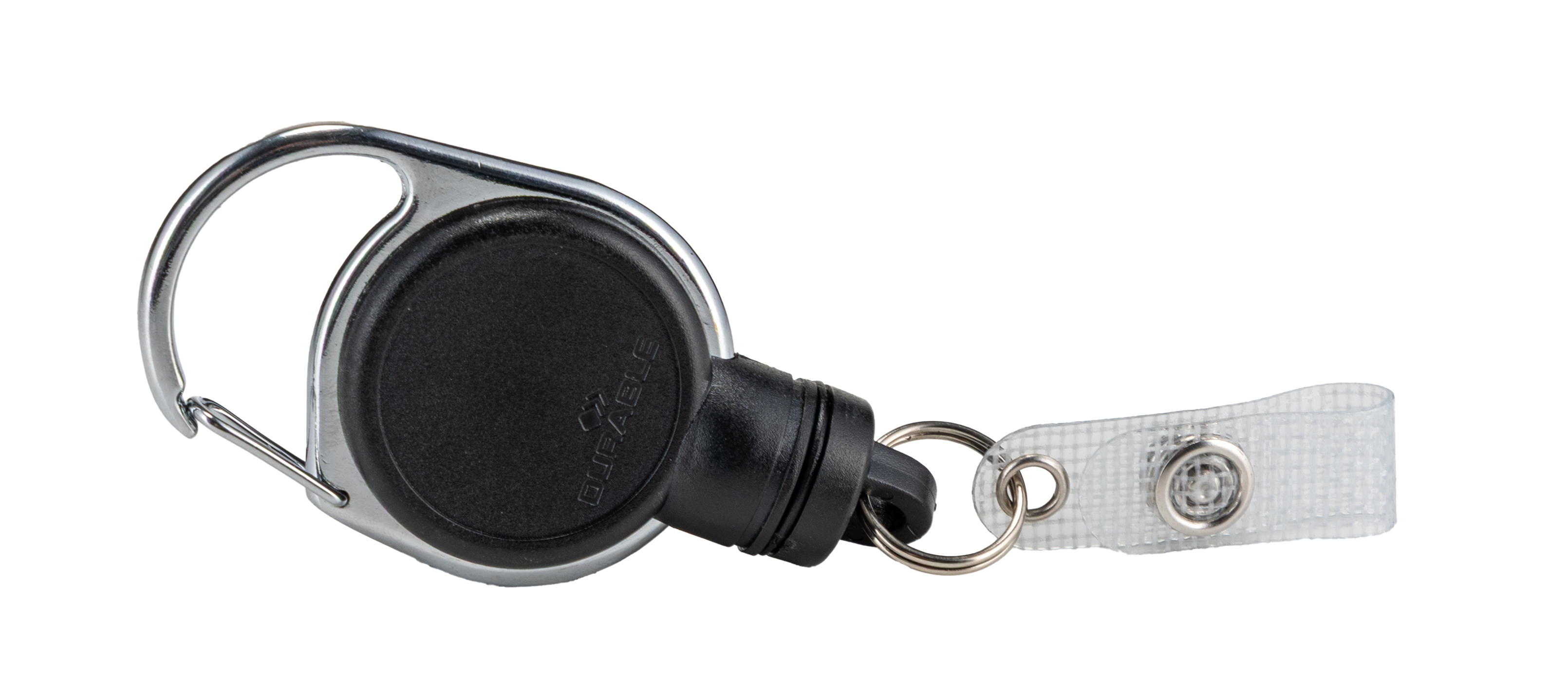 Durable Black Metal Badge Reel