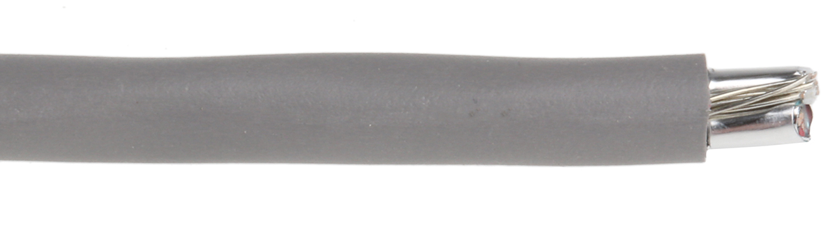 Alpha Wire Alpha Essentials Communication & Control Control Cable, 3 Cores, 0.35 mm² 22 AWG, Screened, 100 m, Grey