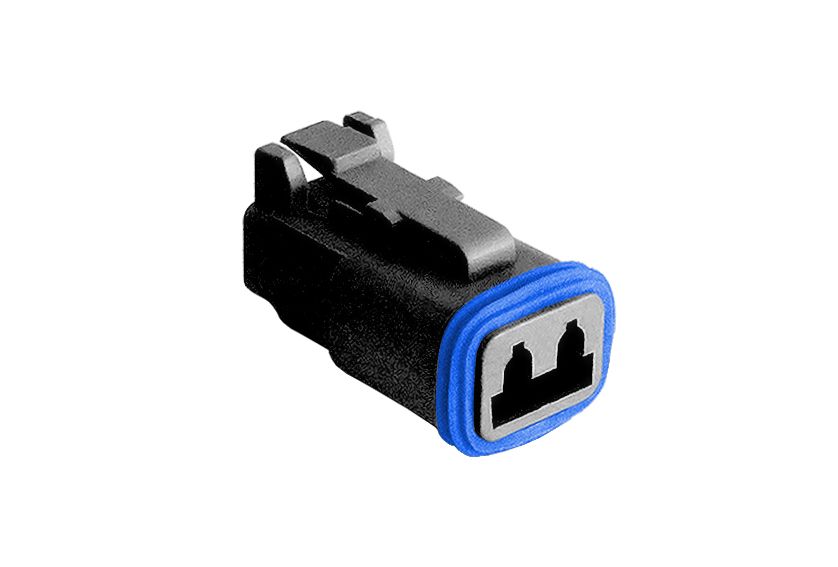 Bulgin, PX0102 Connector Housing Plug 2 Way, Crimp Termination PX0102S02BK