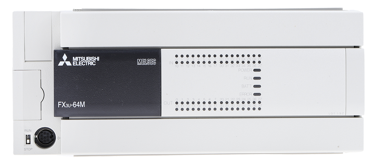 Mitsubishi Electric FX3U Series Logic Module, 100 → 240 V ac Supply, Relay Output, 32-Input, Sink, Source Input