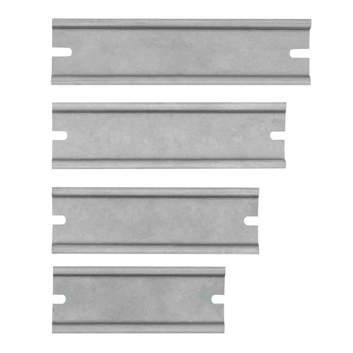 RS PRO Unperforated DIN Rail, Top Hat Compatible, 122mm x 35mm x 7.5mm