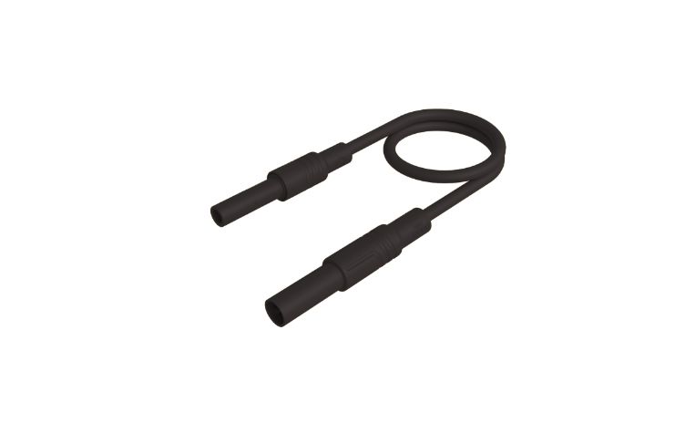 Hirschmann Test & Measurement Test lead, 32A, Black, 500mm Lead Length