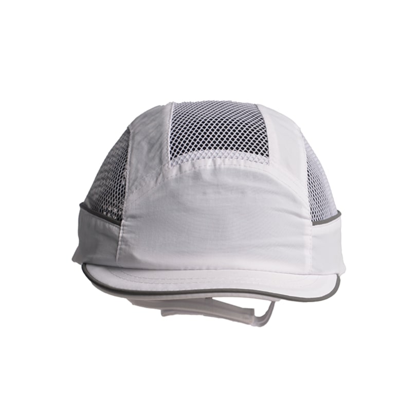 SURFLEX White Short Peaked Bump Cap, PPE Protective Material