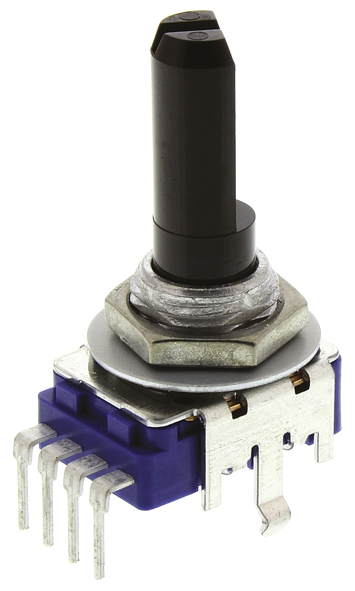 Alps Alpine RK11K 50kΩ Rotary Carbon Film Potentiometer, Panel Mount (Through Hole), RK11K1140A63