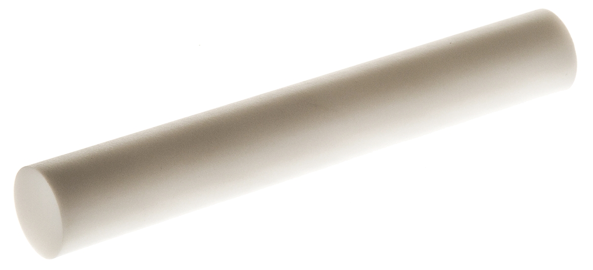Machinable Glass Ceramic Rod, 100mm L, 15mm Diameter