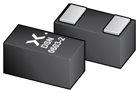 Nexperia PESD3V3X1BCSFYL, Dual-Element Bi-Directional ESD Protection Diode, 2-Pin DSN0603
