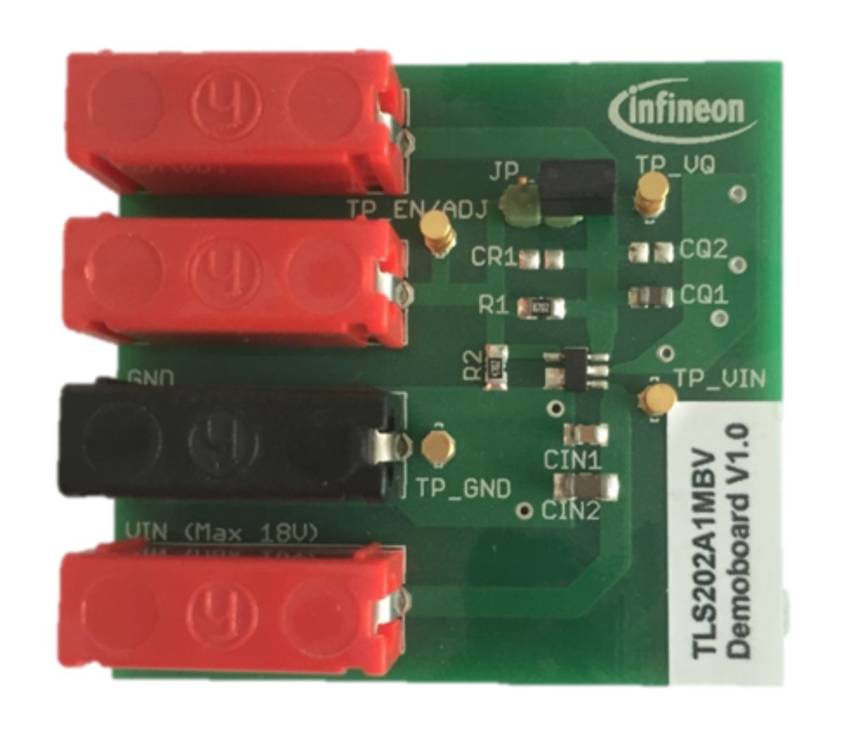 Infineon DEMOBOARD TLS202A1 LDO Voltage Regulator for TLS202A1 for Industrial, Automotive, Consumer, Data Processing