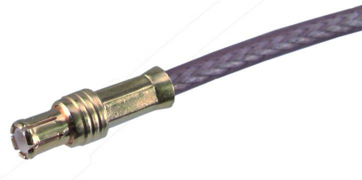 Huber+Suhner 11_MCX Series Plug Cable Mount MCX Connector, Cable Termination, Straight Body